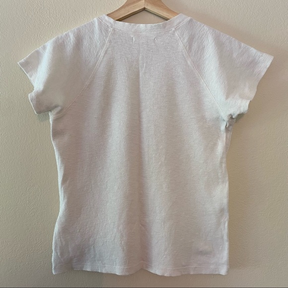 Madewell Westville Raglan Tshirt - textured white cotton, size M - Picture 2 of 7
